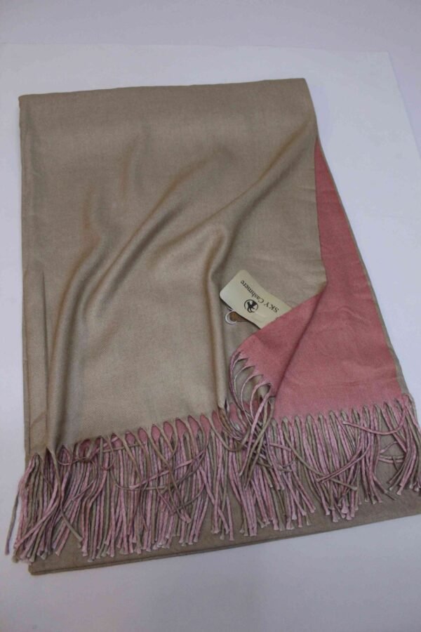 Reversible Pashmina Shawl | Double Side Pure Plain Pashmina Rare Find and Perfect Gift For Winters