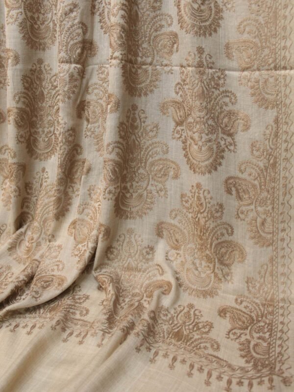 Pashmina Embroidered Shawl | Kashmiri Aar Work Embroidery Perfect Gift in Sale Price - Image 2