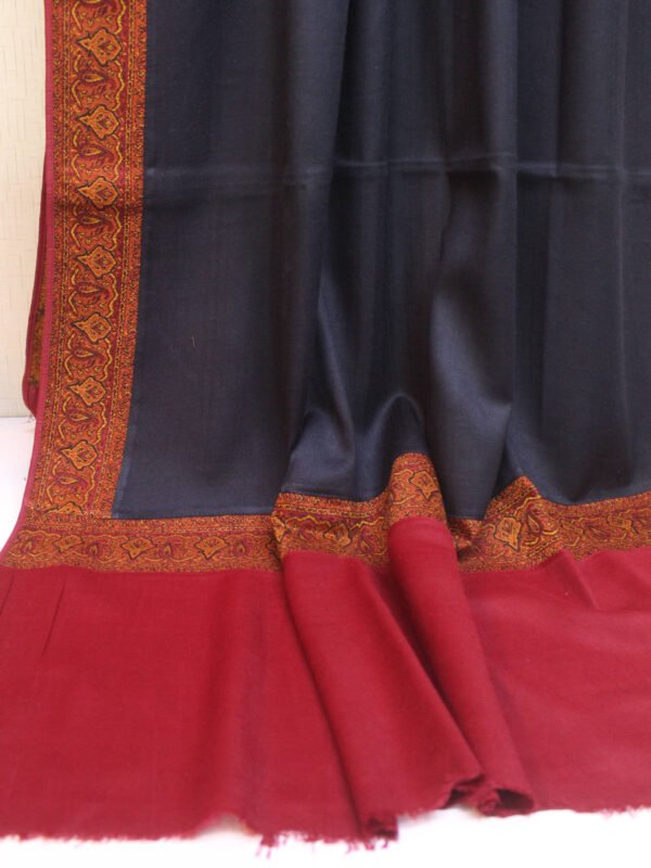 Kani Border Pashmina Shawl | Perfect Gift Item in Sale Price | Navy Blue