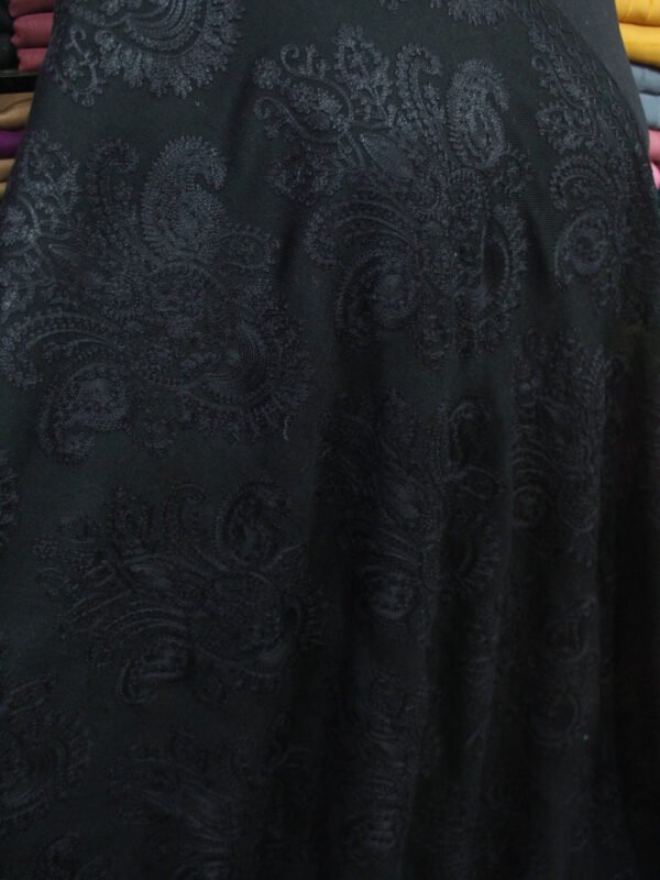 Pashmina Embroidered Shawl | Kashmiri Aar Work Embroidery Perfect Gift in Sale Price Black - Image 8