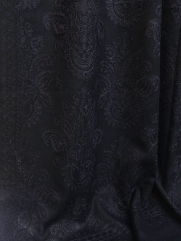 Pashmina Embroidered Shawl | Kashmiri Aar Work Embroidery Perfect Gift in Sale Price Black - Image 6