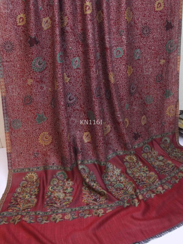 Kani Shawl Weaved Jamawar Toosh Shawl Made in Kashmir Full Size Shawl Perfect Gift - Image 2