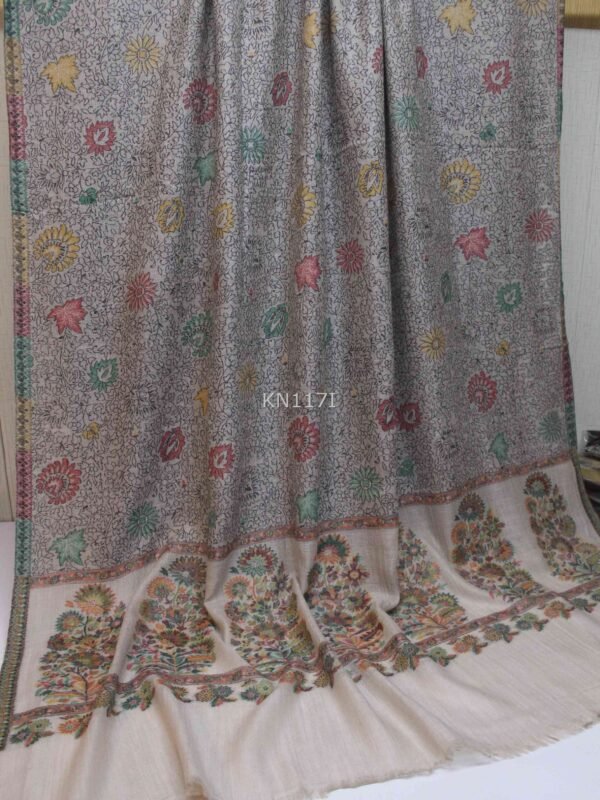 Kani Shawl Weaved Jamawar Toosh Shawl Made in Kashmir Full Size Shawl Perfect Gift - Image 2