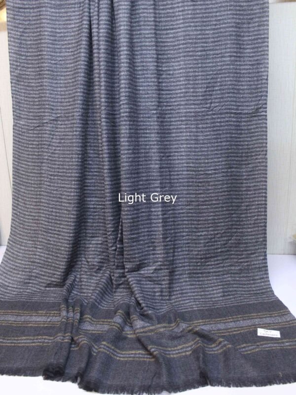 Sky Cashmere Lining Design Pashmina Full Size Shawl Perfect Soft Material for Winter | Light Grey