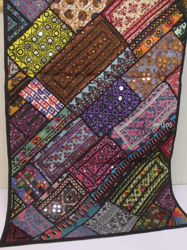 Medium Wall Hanging | Beautiful Traditional Sindhi Handmade Antique Patchwork 54x26 inches