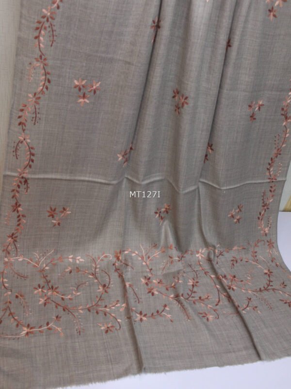 Pashmina Handmade Full Embroidered Shawl Perfect For Gifts - Image 2