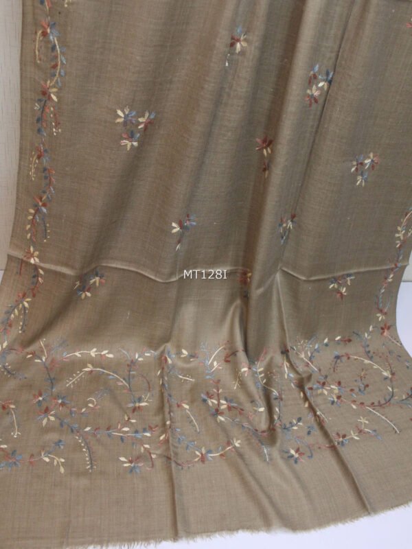 Pashmina Handmade Full Embroidered Shawl Perfect For Gifts - Image 2