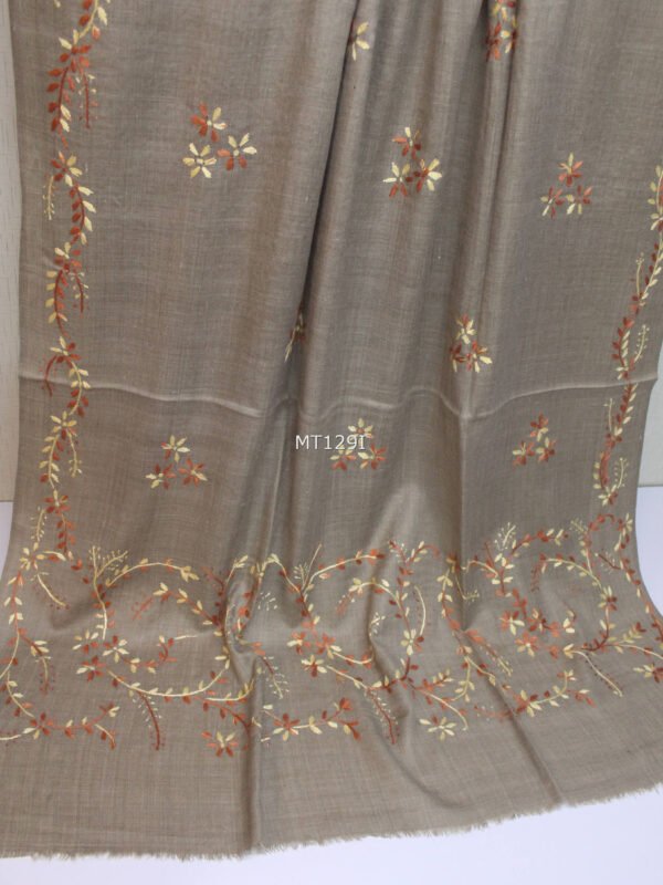 Pashmina Handmade Full Embroidered Shawl Perfect For Gifts - Image 2