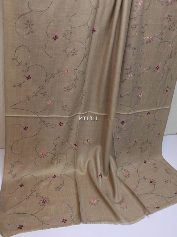 Pashmina Handmade Full Embroidered Shawl Perfect For Gifts - Image 2