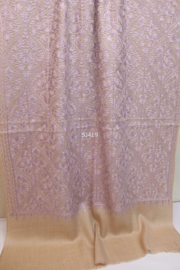 Pashmina Stole Full Embroidery Kashmiri Work in Sale Price perfect Gift 80x28 inches