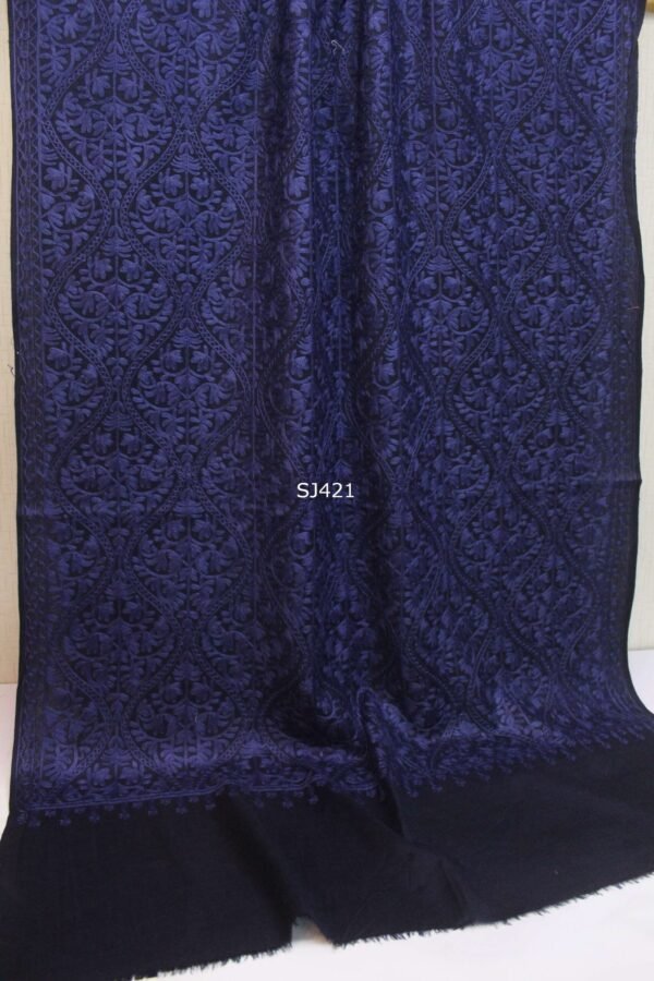 Pashmina Stole Full Embroidery Kashmiri Work in Sale Price perfect Gift 80x28 inches