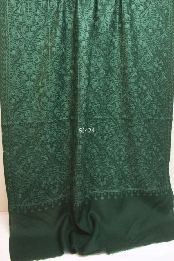 Pashmina Stole Full Embroidery Kashmiri Work in Sale Price perfect Gift 80x28 inches