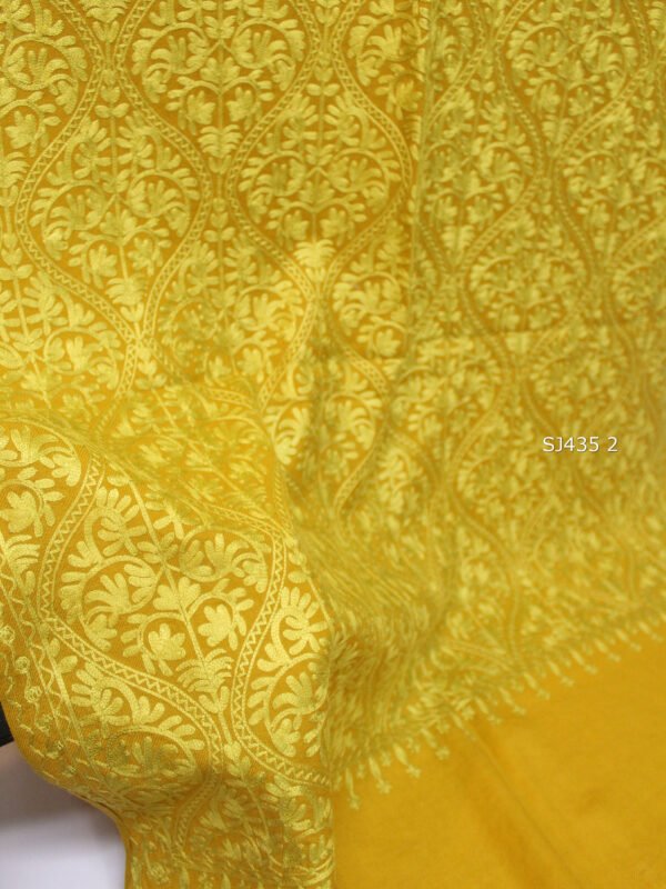 Pashmina Stole Full Embroidery Kashmiri Work in Sale Price perfect Gift 80x28 inches