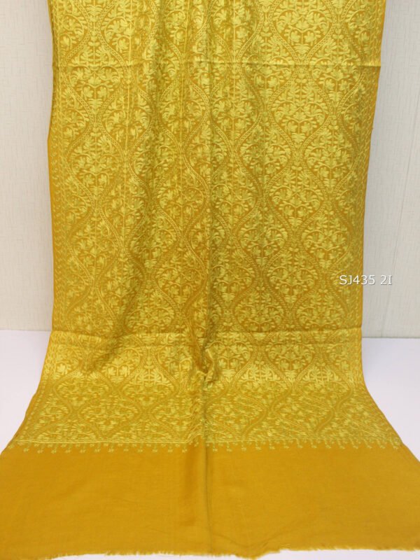 Pashmina Stole Full Embroidery Kashmiri Work in Sale Price perfect Gift 80x28 inches - Image 2