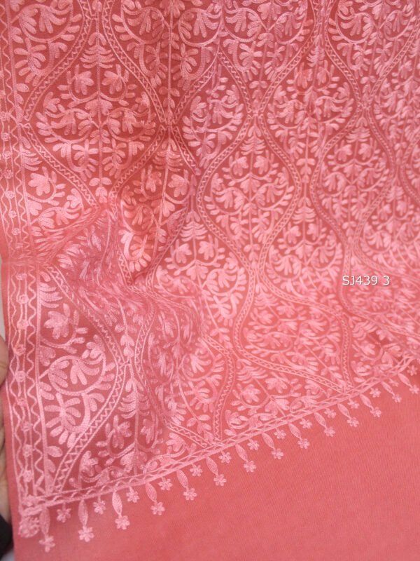 Pashmina Stole Full Embroidery Kashmiri Work in Sale Price perfect Gift 80x28 inches