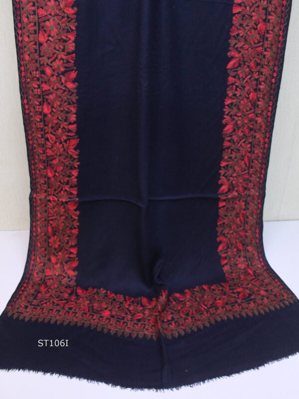 Pashmina Stole | Aari Border Embroidery 4 Side Border Perfect Gift - Image 2