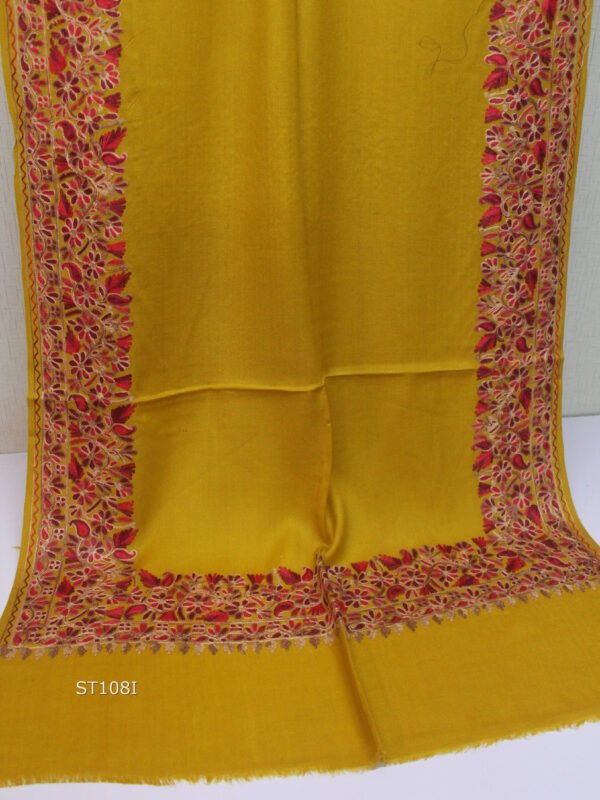 Pashmina Stole | Aari Border Embroidery 4 Side Border Perfect Gift - Image 2