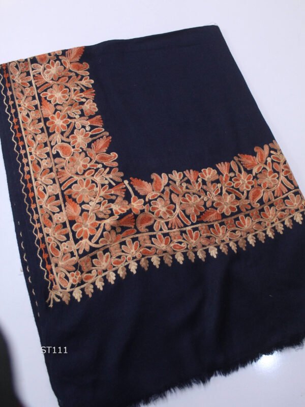 Pashmina Stole | Aari Border Embroidery 4 Side Border Perfect Gift