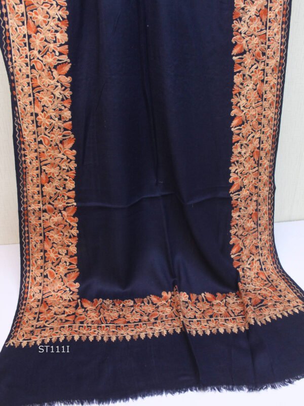 Pashmina Stole | Aari Border Embroidery 4 Side Border Perfect Gift - Image 2