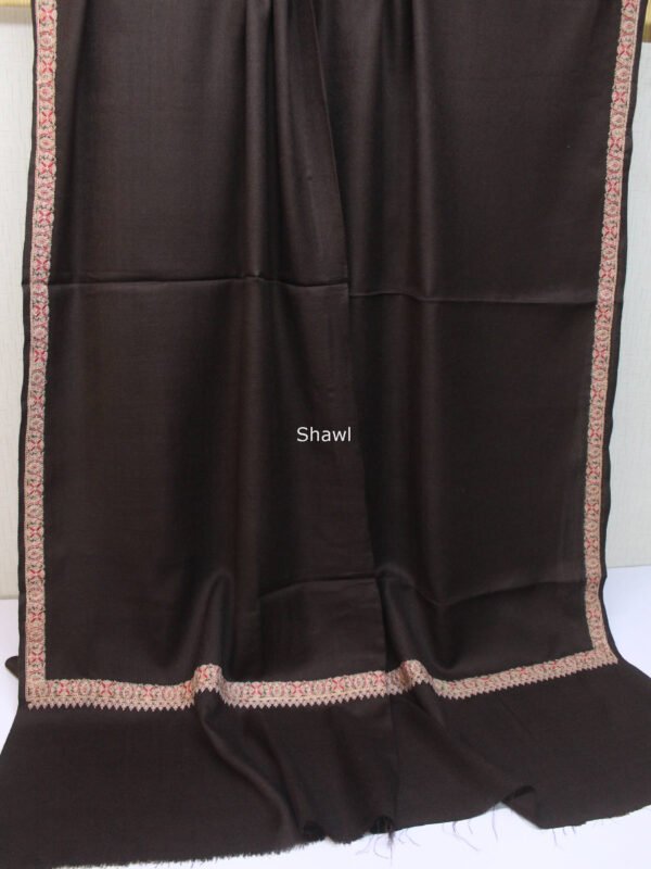 Hashia Border Embroidered Pashmina Shawl Best Selling Shawl Perfect Gift - Image 2