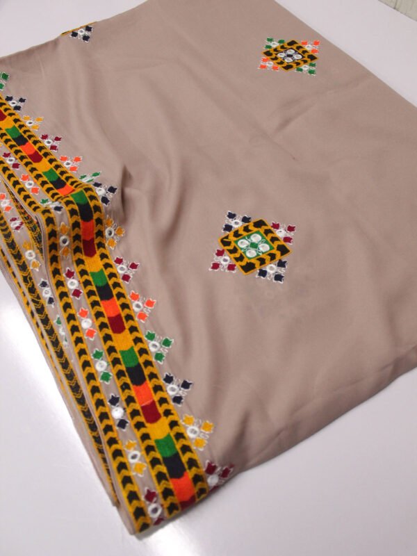 Balouchi Sindhi Embroidered Shawl Swiss Lawn