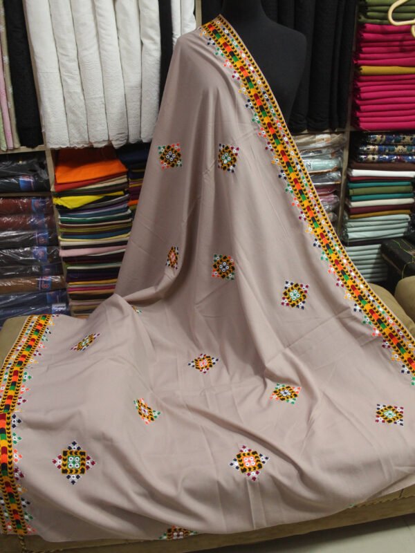 Balouchi Sindhi Embroidered Shawl Swiss Lawn - Image 2