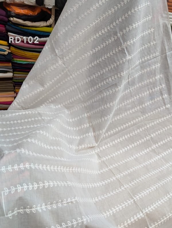 White Pure Lawn Embroidered Dupatta