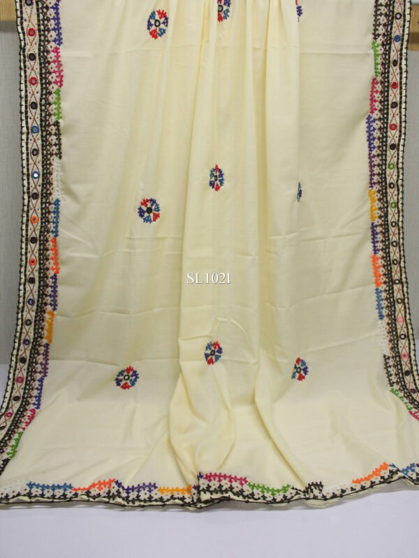 Swiss Lawn Handmade Sindhi Shawl 4 Side Border Perfect Gift - Image 2