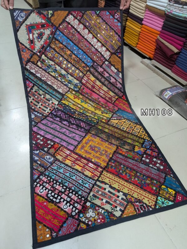 Medium Wall Hanging | Beautiful Traditional Sindhi Handmade Antique Patchwork 54x26 inches