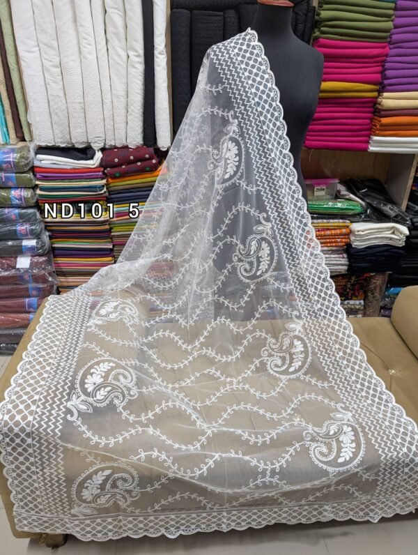 Net Dupatta | Soft Breeze Net Embroidered