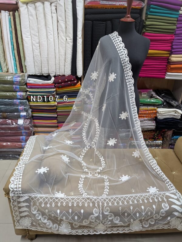 Net Dupatta | Soft Breeze Net Embroidered