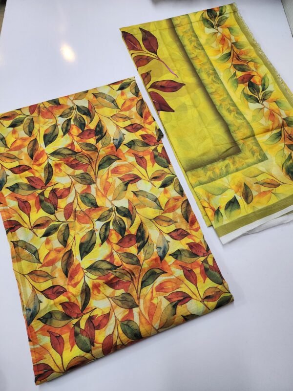 3 Piece Doriya Lawn Printed Suit With Lawn Dupatta