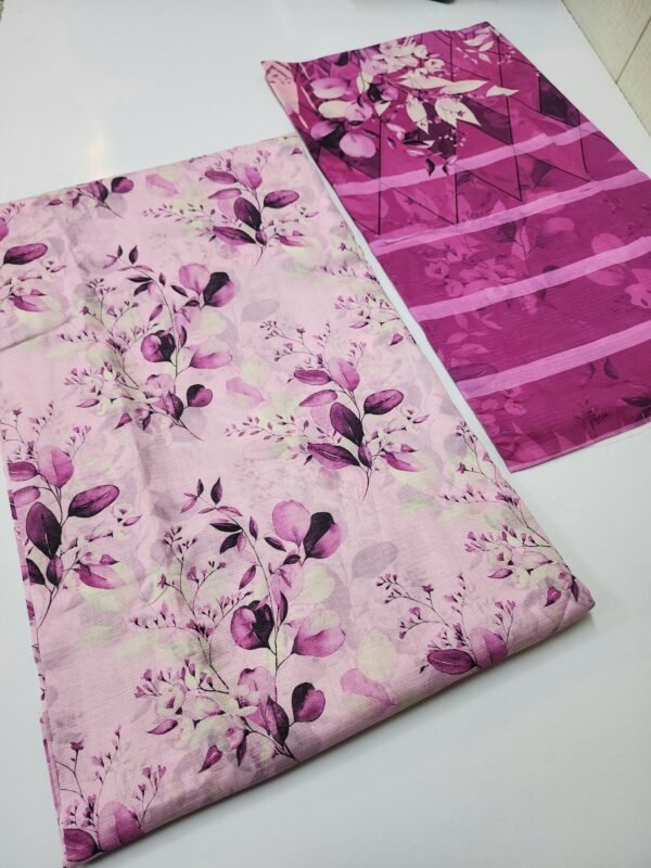 3 Piece Doriya Lawn Printed Suit With Lawn Dupatta