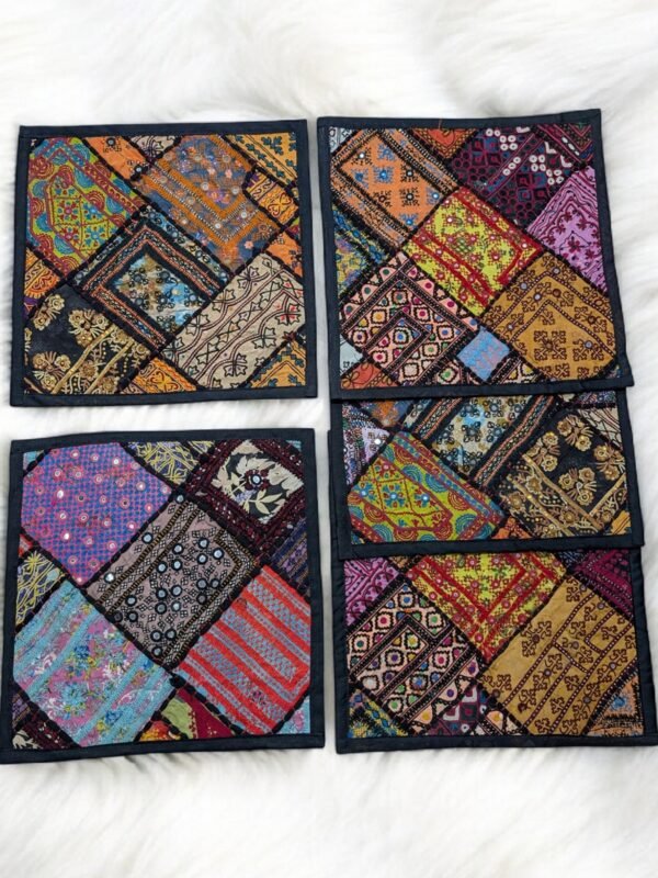 Sofa Cushion Covers | Set of 5 Covers Sindhi Embroidered