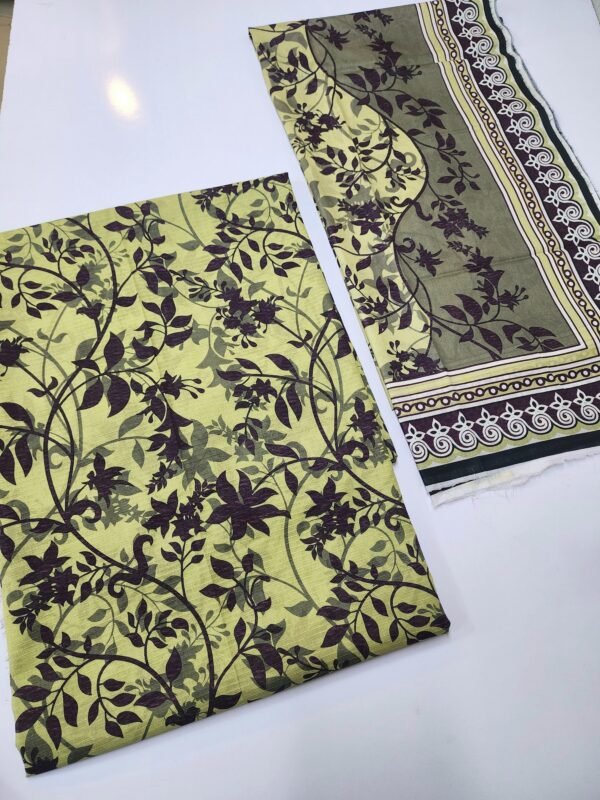 3 Piece Doriya Lawn Printed Suit With Lawn Dupatta