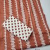 Chikankari Lawn 2 Piece Suit Lining Design | Rust