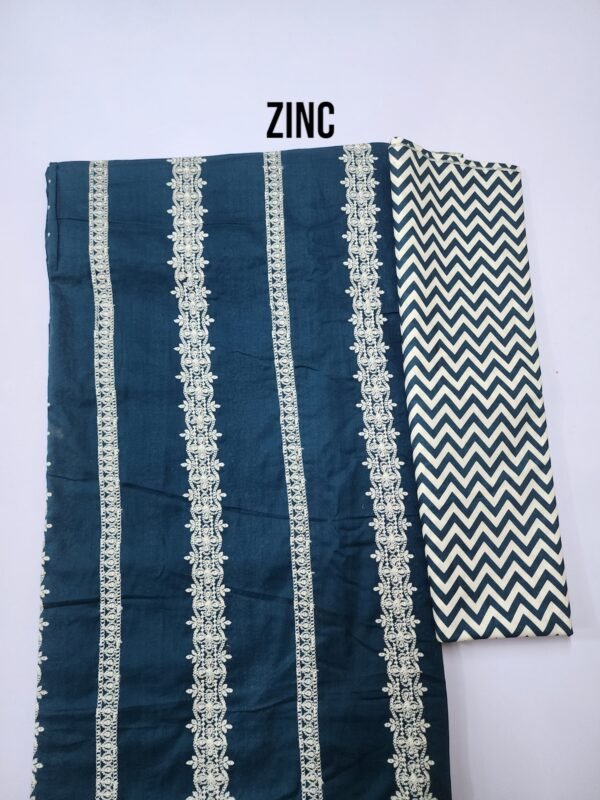 Chikankari Lawn 2 Piece Suit Lining Design | Zinc