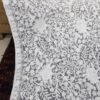 Crinkle Chiffon Gulabkar Embroidered Aar Work Dupatta | White