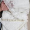 Cotton Net Embroidered Dupatta Border and Bouti Work 3 Yards Dyeable