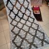 Crinkle Chiffon Embroidered Dupatta | Black With White