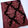 Crinkle Chiffon Embroidered Dupatta | Black