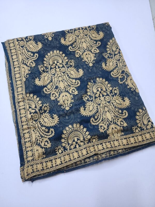 Crinkle Chiffon Embroidered Dupatta | Zinc