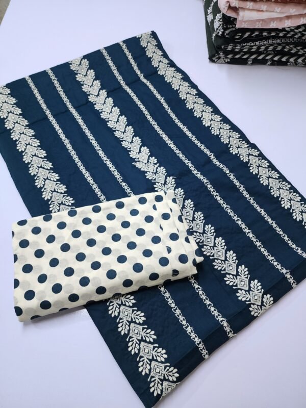 Chikankari Lawn 2 Piece Suit Lining Design | Zinc