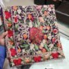 Crinkle Chiffon Aari Embroidered Dupatta Multi Color | Purple